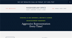 Desktop Screenshot of hassingerlaw.com